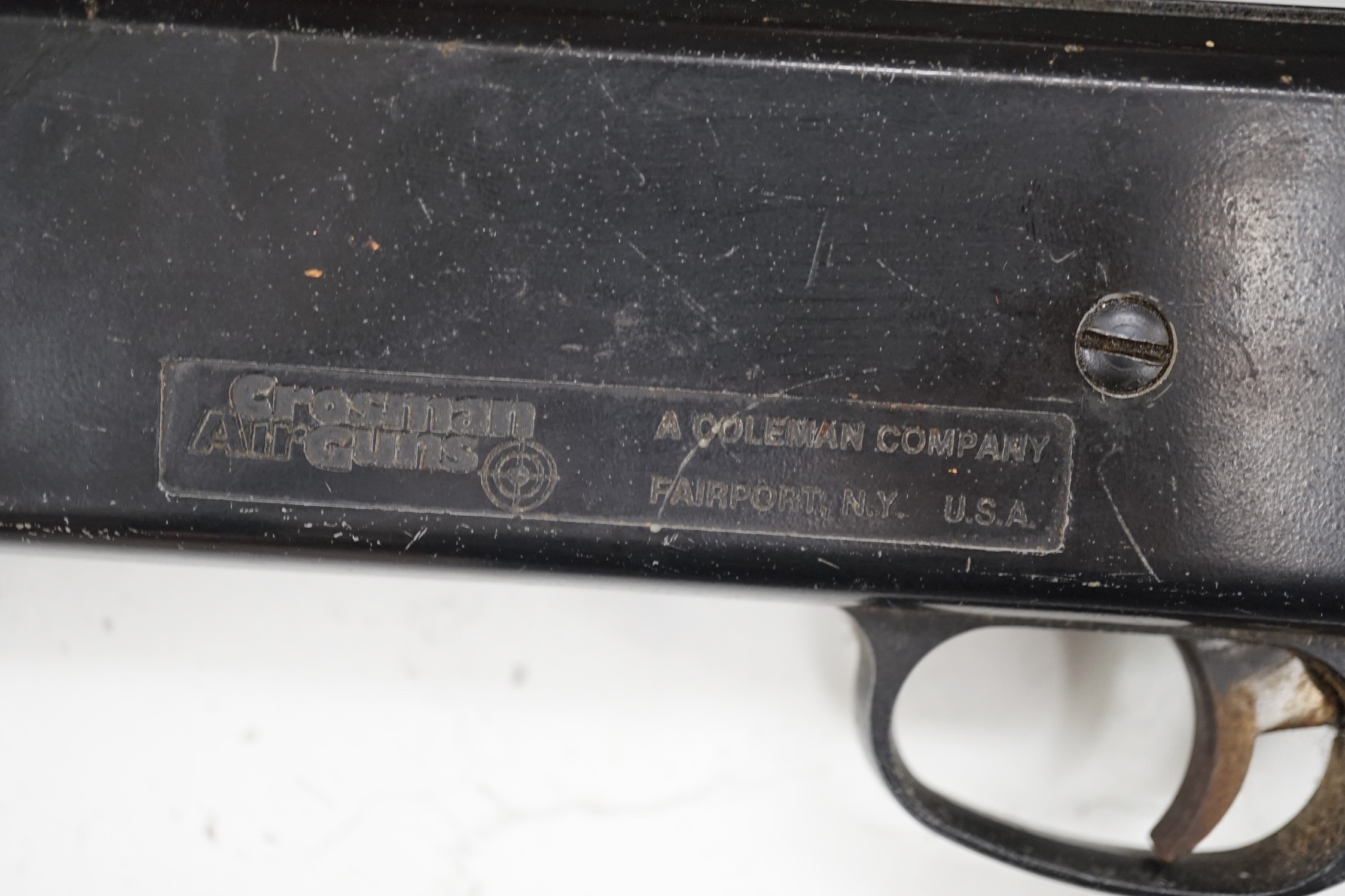A BSA air rifle together with another